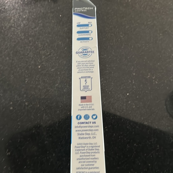 Shoe insert powerstep relieves prevents foot pain Mens 10- 10.5 woman’s 12 - Picture 5 of 7